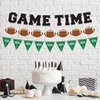 Pre-Strung Game Time Football Banner - NO DIY - Football Party Banner - Pre-Strung Garland on 6 ft Strands - Football Birthday Party Decorations & Decor. Sports Fantasy Football Party. Did we mention