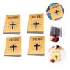 Ciieeo 4pcs Mini Bible Miniature House Decor Miniature Books Paper Golden Mini Bibles Decoration Miniature Bible Dollhouse Bible Muslim Mubarak Miniature Dollhouse Accessories