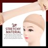 Fandamei Wig Cap, 4PCS Nylon Wig Caps, Nude Wig Caps for Women, Stocking Wig Caps for Halloween, Cosplay. Wig Cap for Women, Men, Kids, Stocking Caps for Wigs