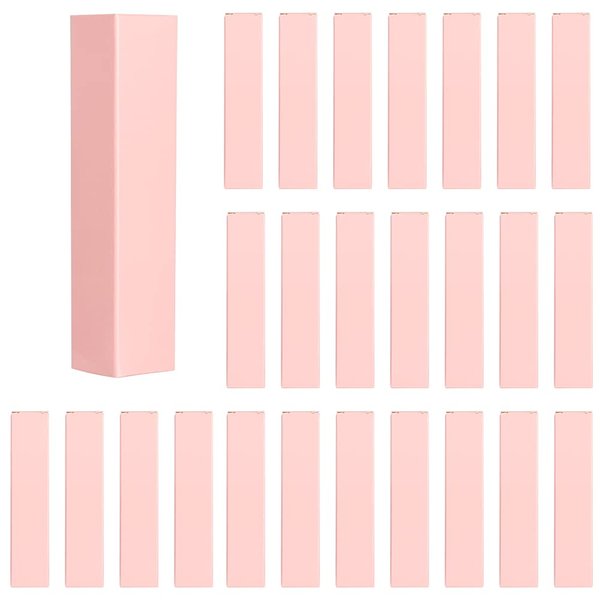 COSIDEA 50 PCS Empty Pink Lip Gloss Boxes W25 xW25 xH117mm / W0.98xW0.98xH4.6 inch, Cosmetic Perfume/Mascara Box Packaging for Small Business Wholesale, small Kraft Paper Box Luxury Holder Wrapping