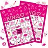 Pink Party Bingo Games Hot Pink Birthday Party Games for Kids Adults Pink Girls Birthday Party Favors 24 Players Bingo Cards Princess Doll Bingo Game for Family Holiday Gatherings Party Supplie