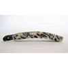 Generic Slim black creme and beige marbled banana hair claw clip for fine hair