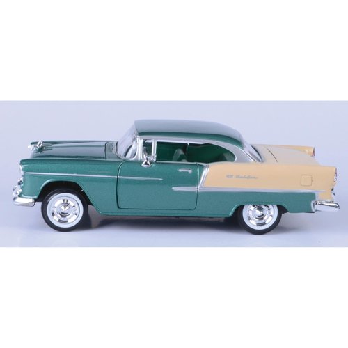 1955 Chevy Bel Air, Green - Motormax 73229 - 1/24 scale Diecast Model Toy Car for unisex-children
