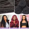 Human Hair Bundles 20 22 24 Inch Body Wave Bundles Human Hair 100% Unprocessed 12A Brazilian Virgin Hair 3 Bundles Human Hair Extensions Deals Long Weave Bundles Human Hair Double Weft Natural Black