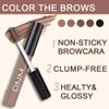 Kaely Eyebrow Gel Waterproof,Longwear Tinted Eye Brow Mascara,Eyebrow Color Makeup kit,maquillaje gel para cejas a prueba de agua,Long Lasting Eyebrows Vegan cosmetics,02 Chocolate