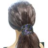 Set of 4 Crystal Butterfly/Flower Hair Holder Barrettes 2 Styles Ponytail Hair Barrettes for Women Girls YY86900-4gPurpleSiennaGrnRose