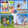utosday Parachute Toy Outdoor Flying Parachute for Kid, Throwing Parachute Toy with Small Figures, Hand Throw Soliders Flying Toys Parachute for Boys Kids Birthday Party Favors (6PCS)