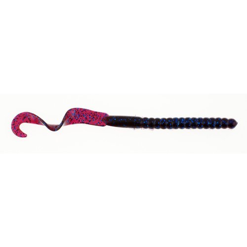 Berkley PowerBait® Power Worm Fishing Bait, Blue Fleck, 10in | 25cm, Irresistible Flavor, Classic Curly Tail Worm Profile, Ideal for Spring, Summer and Fall Fishing
