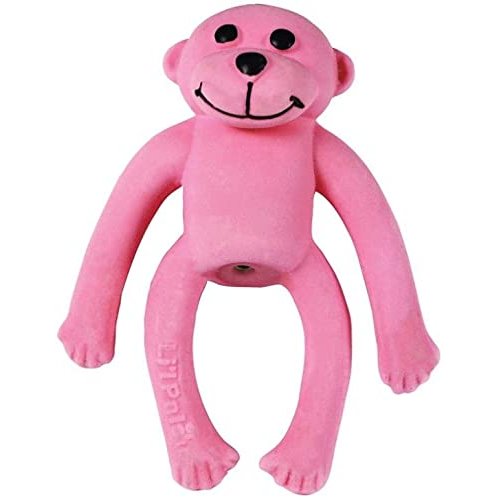 Lil Pals Latex Monkey Dog Toy Pink - (7 Units)