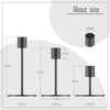 smtyle Black Candlestick Holders for Taper Candles Set of 5 Candelabra with Iron-0.9" Diameter Ideal for Home Decor