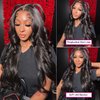 ALIACHOOS 22” Lace Front Wigs Human Hair 13x4 Body Wave Transparent Lace Frontal Wigs with Baby Hair Pre Plucked 22 Inch Body Wave Lace Frontal Human Hair Wigs for Black Women 180 Density