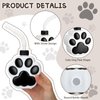 Zubebe 12 Pcs 10 oz Dog Paw Cups with Lid Straw Bulk Dog Party Favors Plastic Reusable Puppy Paw Straw Cup Paw Birthday Party Decoration for Dog Themed Party Supplies
