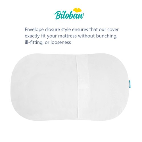 Bassinet Mattress Cover Compatible with Halo Bassinest Swivel Sleeper Bassinet Mattress Only, Waterproof and Soft White