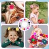 16PCS Elastic Hair Ties with Fluffy Pom Poms, 2 Inches Small Ponytail Holders for Toddler Girls and Pigtails, Baby Hair Accessories (8 Colors)