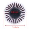 PERFEHAIR Small Round Hair Brush for Blow Drying With Soft Nylon Bristles, 1.6 Inch, for Short or Medium Curly Hair-Red