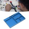 Dilwe RC Magnetic Tray, High Strength Aluminium Alloy Magnetic Screw Tray with Magnetic Pad for RC Model Toy Repair, Magnetic Mat Electronic Repair Kit Tool Organizer(Blue)