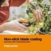 Fiskars Micro-Tip Pruning Snips - 6" Garden Shears with Sharp Precision-Ground Non-Stick Coated Stainless Steel Blade - Gardening Tool Scissors with SoftGrip Handle