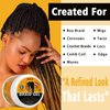 16 OZ Big Capacity Strong Hold Braid Gel Tames Frizz Smoothing Gel Good for Twist, Locs, Braids, Edge, Cornrows No Flake Extra Hold High Shine Braiding Gel & Edge Control Easy to Use for Braids