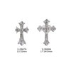 20pcs Retro Cross Nail Charms, Alloy Pearl Rhinestones Nail Gems Y2K Cross Nail Rhinestones for Nails, Punk Gothic Nail Art Charms Nail Design Kit Nail Supplies Jewelry Making Crafts for Women Girls