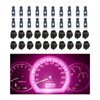 Augeny 20PCS T5 Led Lights for Car Dashboard, 3030-3SMD High Light Car LED Lights Bulb with Twist Socket, Auto Interior Led Bulb for Gauge Cluster Indicator Dashboard Panel Light (Pink)