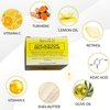 Kojic Acid Soap Lemon Turmeric Brightening Bar with Turmeric, Lemon Oil, Vitamin C+E, & Retinol | (2) BARS 3.5OZ EA + Soap Net | Premium Citrus Infused Kojic Acid Soap w/ Shea Butter & Olive Oil