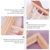 DOITOOL 2Pcs 1: 12 Dollhouse Window Frame Dollhouse Miniature Furniture Mini Wooden Window Frame DIY Dollhouse Bedroom Accessories, 3.3 x 4.5inch