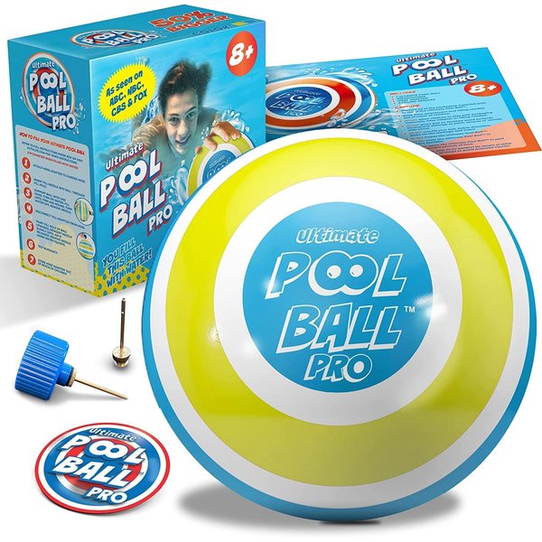 Activ Life Ultimate Pool Ball Pro - Pool Games - Pool Toys Pool Balls for Swimming Pool Outdoor Toys for Kids Ages 8-12 Watermelon Ball Pool Teen Toy Gift Ideas for Boys Christmas Stocking Stuffers