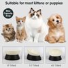 JWPC Bulldog Bowl Anti-Slip Dog Cat Dish Detachable Rubber Dog Bowl Pet Sterile Tilted Pet Feeder Slope Base (Black, 2 Cup (Small/Medium Dog))
