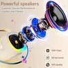 HWWR Karaoke Machine for Kids Adults, Mini Karaoke Machine with 2 Wireless Microphones & LED Lights for Home Party, Bluetooth Speaker Toys for Kids, Christmas Birthday Gifts for Girls Boys Ages 3-12+