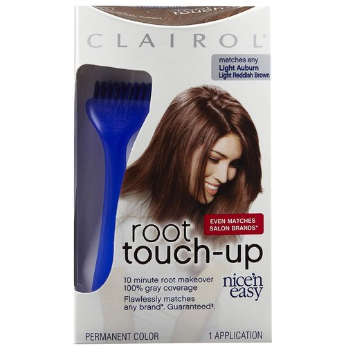 Clairol Nice 'n Easy Permanent Root Touch-Up, 6R Light Auburn/Reddish Brown 1 ea (Pack of 4)