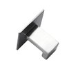 Flybath Coat Hook SUS 304 Stainless Steel Square Towel Robe Hooks Wall Mounted Self Adhesive (No Drilling), Brushed Finish - 2 Pack