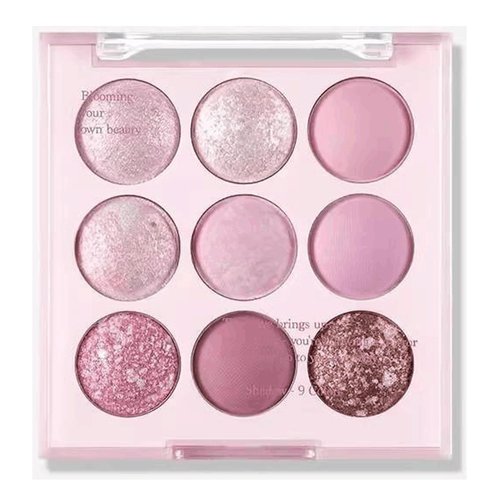 Shadow Palette Gift Set, Eyeshadow Palette Makeup, Eye Shadow Nude Palettes, 9 Blendable Shades in Smooth Matte and Shimmer Finishes (02# Blueberry Ice Cream)
