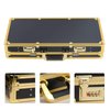 Futchoy Professional Barber Case for Barber Tools,Portable Barber Suitcase,Traveling Case Barber Tool Organizer,for Clippers,Trimmers,Shears and Combs Styling Tools Storage (Black & Gold;Style A)