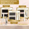 FEEGO Fluffy Eyelash Extensions Kit With Cluster Lashes, Applicator for Beginners, Individual Lashes, Lash Bond, Seal Glue, Remover (6080D Charming Kit)