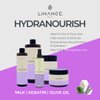 LINANGE Hydranourish Shampoo with Milk, Keratin, and Olive Oil - Hydrating and Nourishing Shampoo for Dry and Frizzy Hair, 965ml / 32.6 oz.