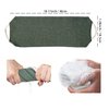 Evohyah Scrubber Back for Shower Extended Length Scrubber Towel Exfoliating Washcloth Body Scrub Sponge Shower Loofah with Handle for Women Men Deep Clean Body Skin Massages (Two Pieces Green&White)
