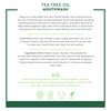 Desert Essence Tea Tree Oil Mouthwash with Essential Spearmint Oil & Aloe - Deep Cleansing, Invigorating Fresh Breath - Fights Cavities & Buildup - Vegan, Non-GMO, SLS-Free, Gluten-Free - 8oz