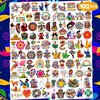 102 PCS Hispanic Heritange Month Birthday Party Decorations Favors Supplies Temporary Tattoos Decor Latin American Spanish Stickers For Boys Girls Gift School Prizes Rewards