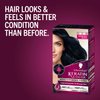 Schwarzkopf Keratin Color Permanent Hair Color, 1.1 Midnight Black, 1 Application-Professionally Inspired Permanent Hair Dye, for up to 80% Less Breakage vs Untreated Hair and up to 100% Gray Coverage