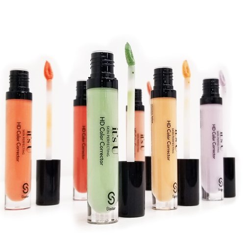 SISTAR It's U Skin Perfecting Conceal HD Contour Color Corrector Full Coverage Smooth and Flawless (Orange)