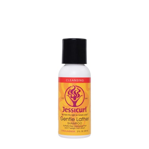 Jessicurl, Gentle Lather Shampoo, Citrus Lavender, 2 Fl oz. Cleansing Curly Hair Shampoo, Vegan, Sulfate Free Shampoo