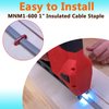 1" Insulated Cable Staples MNM1-600 fit Milwaukee Cable Stapler Gun M12 2448-20 for to Wood Surfaces - Fit Milwaukee Staples 600 per Box