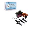 Treedix 3 pcs MG90S 9g Servo Motor Micro Metal Gear Compatible with Robot Boat Car Plane RC Helicopter