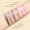 AMY'S DIARY Single Shiny Shimmer Eyeshadow, Highly Pigmented Intense Color - Highlighter, Shimmery/Illuminating Finish, Highly Purified, Safe Saprkling COFFEE Eyeshadow For Girl (Coffee)