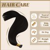 YoungSee I Tip Hair Extensions Human Hair Dark Brown Itip Human Hair Extensions Brown I Tips Brown Hair Extensions Itips Remy Hair Extensions I-Tip Hair Extensions Real Human Hair 20 Inch 1g/s 50g