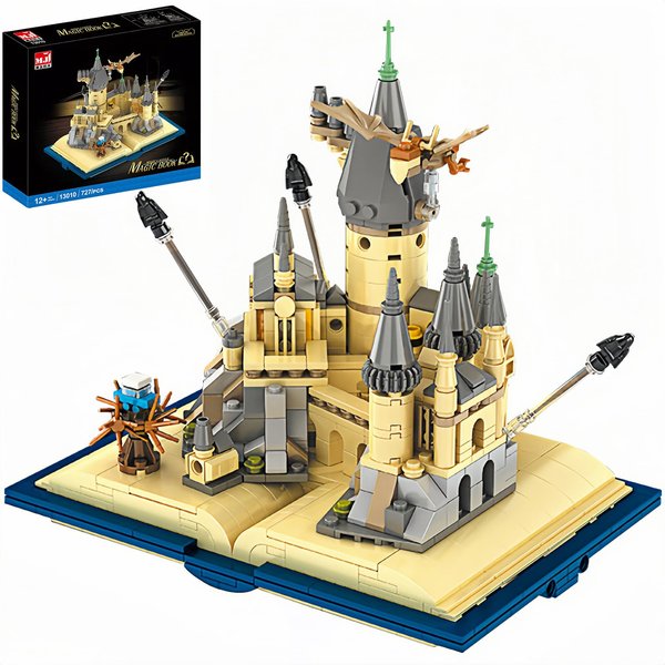 Magic Castle Book Toy Compatible with Lego, Magic Book Castle Building Blocks Toys for Boys 6-12 Years Old, Creative STEM Building Toys for Kids Birthday Christmas