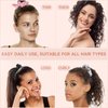 Satin Hair Scrunchies for Women,Satin Hair Ties Softer Than Silk Scrunchies for Hair Sleep,Silk Hair Ties No Damage,Elastics Ponytail Holder,3 Pack Black