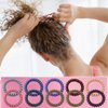 TUUXI 10 pcs Hair Ties Colorful Scrunchies Hair Accessories for Women Hair Ties No Damaged Rubber Bands for Hair Ponytail Holders Spiral Hair Ties Thick Hair