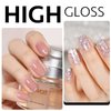 GAOY Gel Top Coat for Gel Nail Polish, 16ml No Wipe Clear Finish, High Gloss Varnish for Long Lasting UV Gel Nail Art DIY