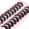 SYlashes False Eyelashes 16mm Faux Mink Lashes Fluffy Cat Eye Lashes Soft Luxury Volume Fake Lashes 10 Pairs